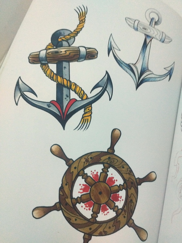 libro cuaderno plantilla tatuaje 1u